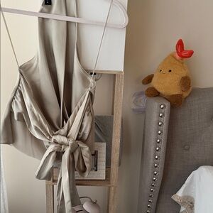 Zara Beige Spaghetti Strap Top